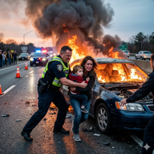 fearless highway patrol officer rescue
